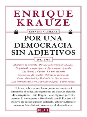 cover image of Por una democracia sin adjetivos